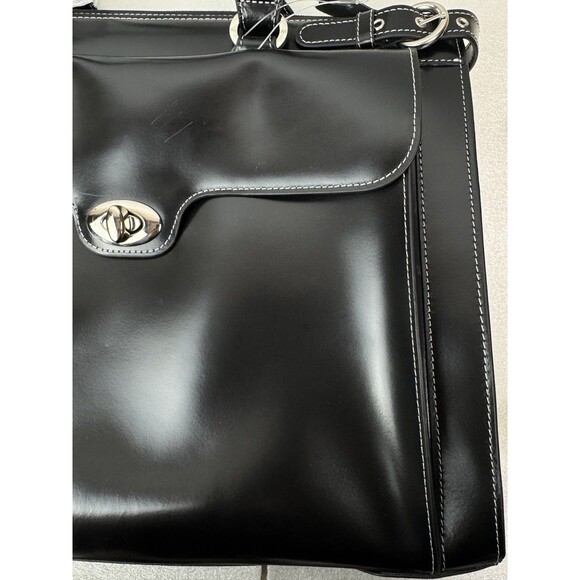 McKlein Winnetka Ladies' Leather 15.4" Laptop Briefcase Bag - Picture 6 of 13